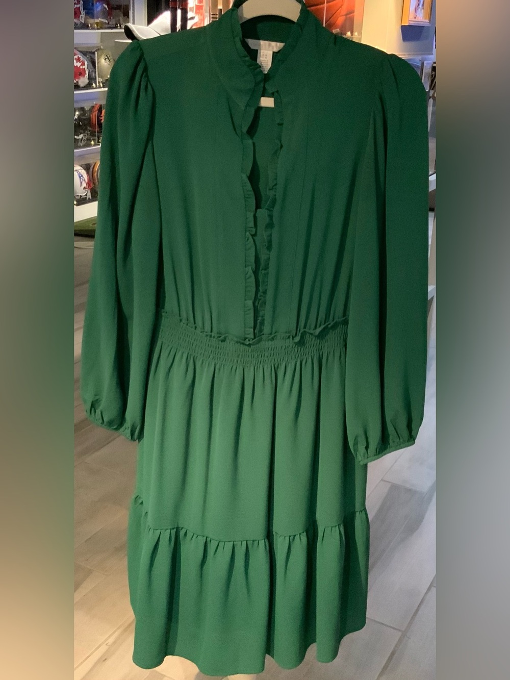 Women’s London Times size 12 emerald green long sleeved dress